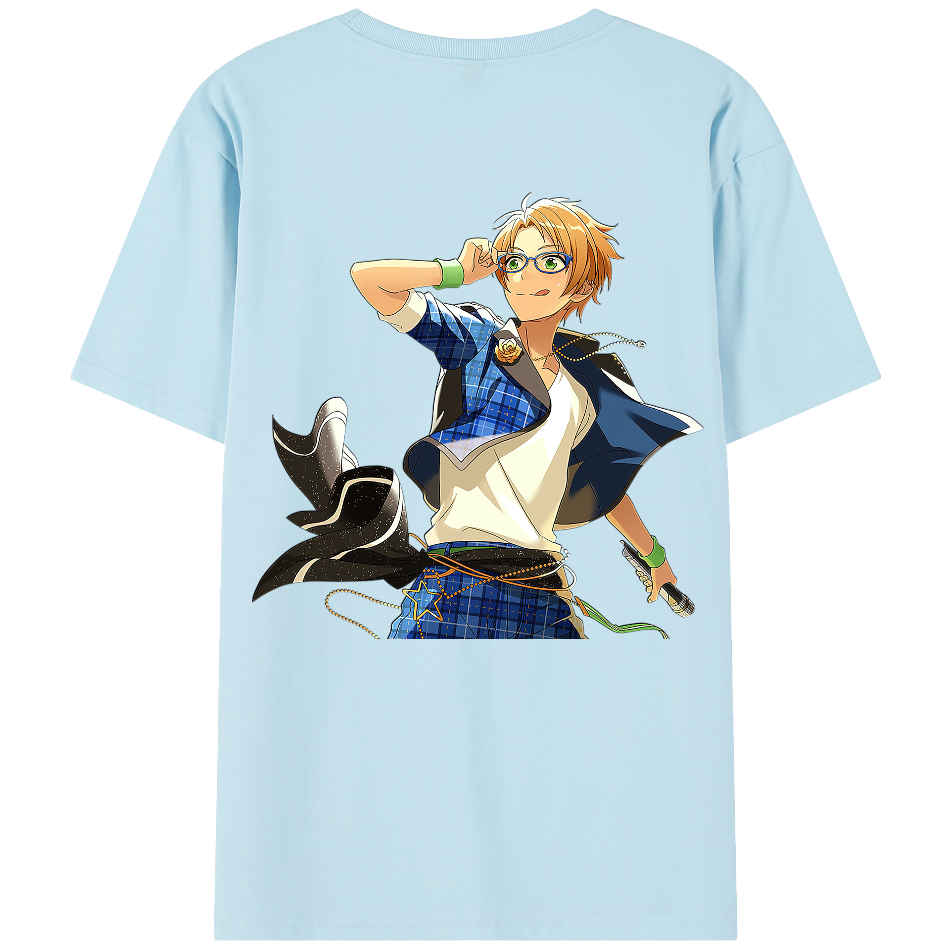 （画像用） あんさんぶるスターズ! Ensemble Stars 綿100％半袖Tシャツ（背面プリント）
